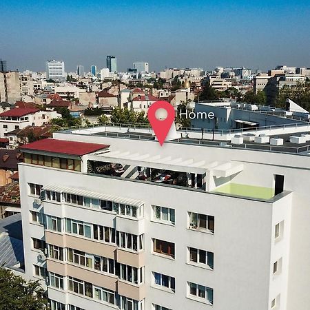 Ferienwohnung Qult - Up In The Sky Bukarest Exterior foto
